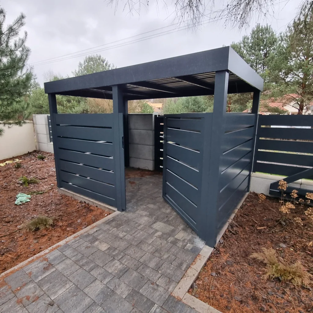 wiata smietnikowa wykonana przez jaro-bet sepólno krajeńskie